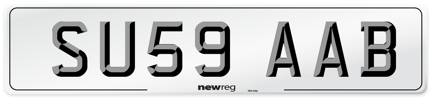 SU59 AAB Number Plate from New Reg